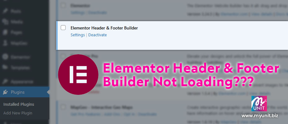 Elementor Header& Footer