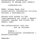 Transfer Domain Name